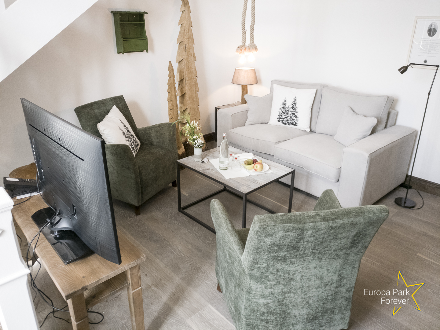 Ici le salon d'une des suites présidentielles...